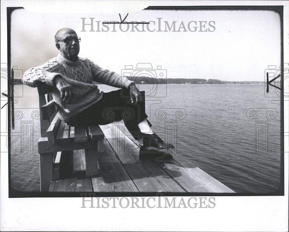 1978 Press Photo Author James Michener - Historic Images