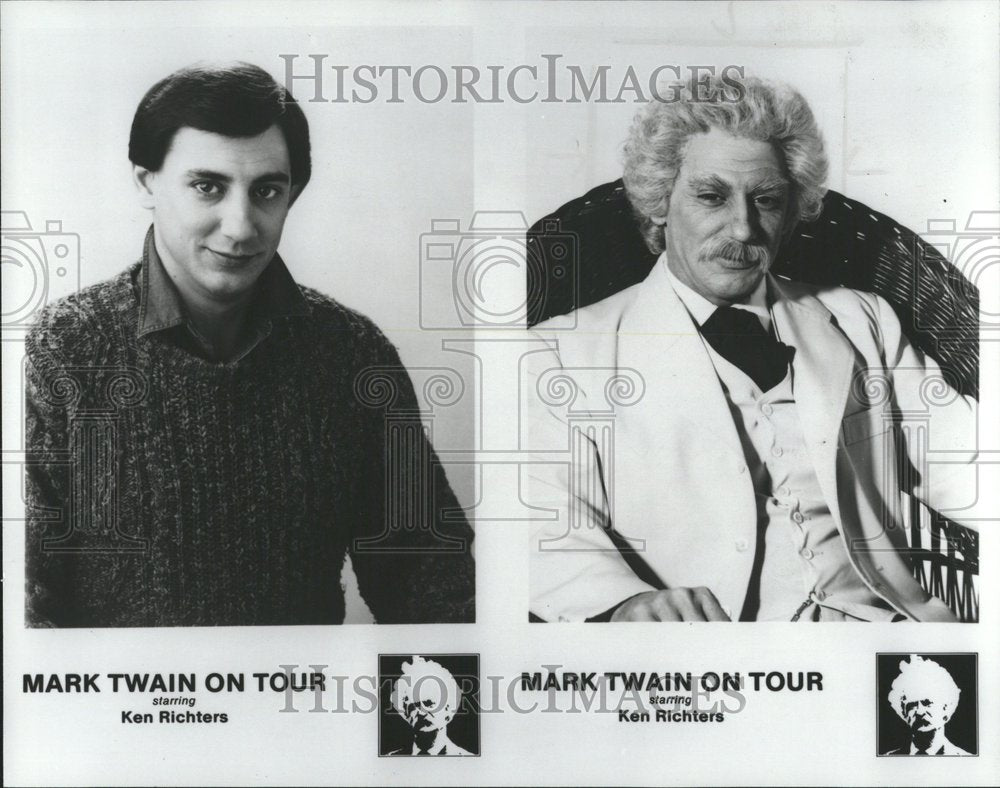 1988 Press Photo Ken Richters Mark Twain Tour - RRV72169 - Historic Images