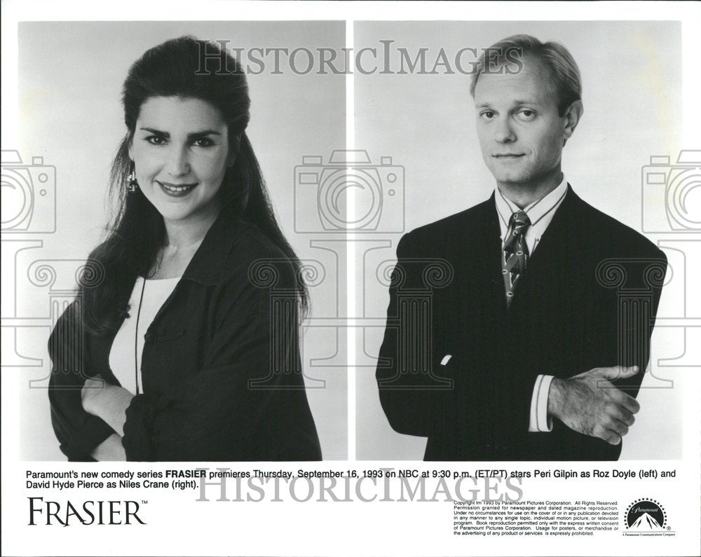 1994 Peri Gilpin David Hyde Pierce Niles - Historic Images