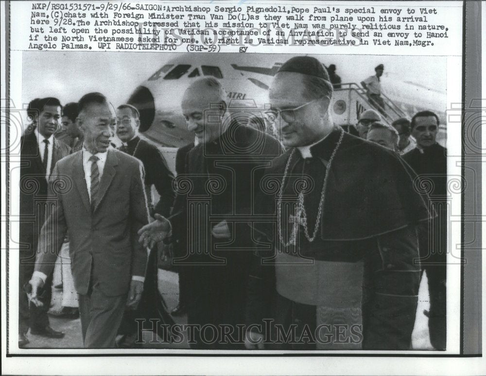 1966 Press Photo Archbishop Sergio Pignedoli - Historic Images