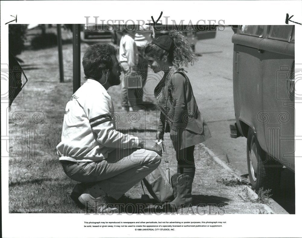 1989 Field Dreams scene play child artist - Historic Images