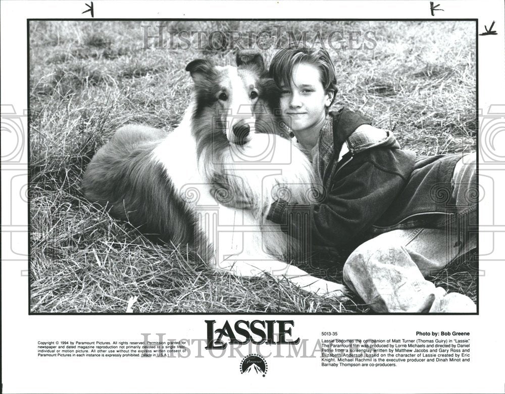 1994 Lassie Thomas Guiry Actor Lassie Matt - Historic Images