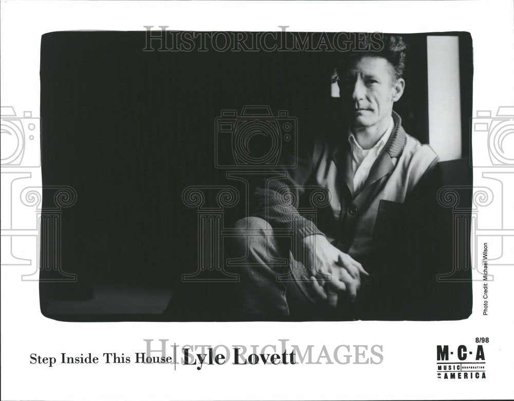 2002 Lyle Pearce Lovett Grammy Awards Man - Historic Images