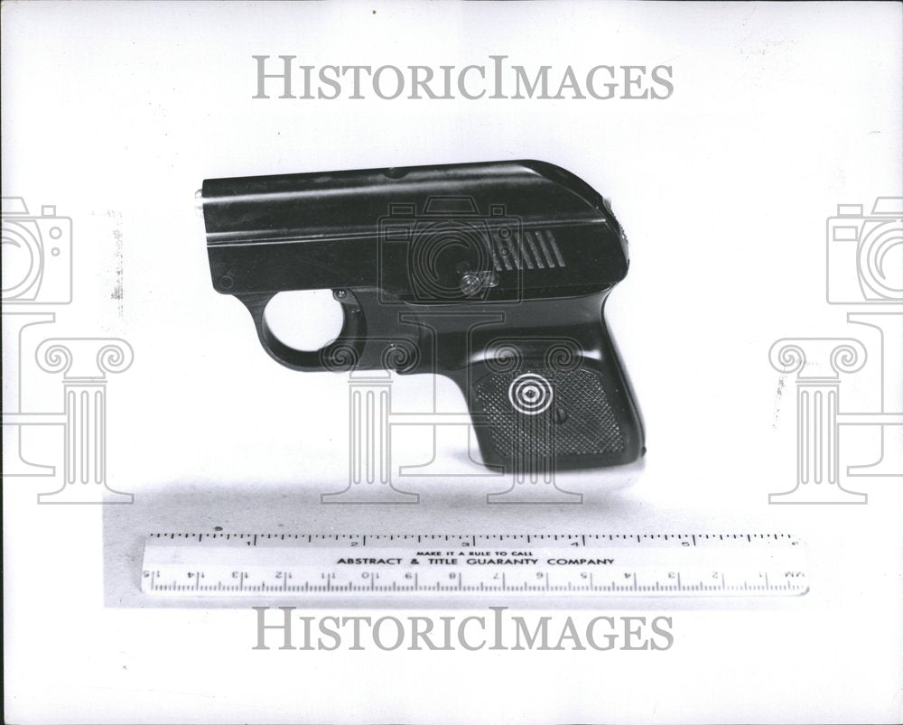 1958 Press Photo Blank cartridge pistol bullet - RRV73335 - Historic Images