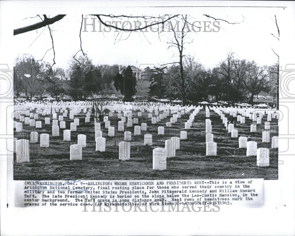 1963 Press Photo Arlington National Cemetery Presidents - RRV73783 - Historic Images