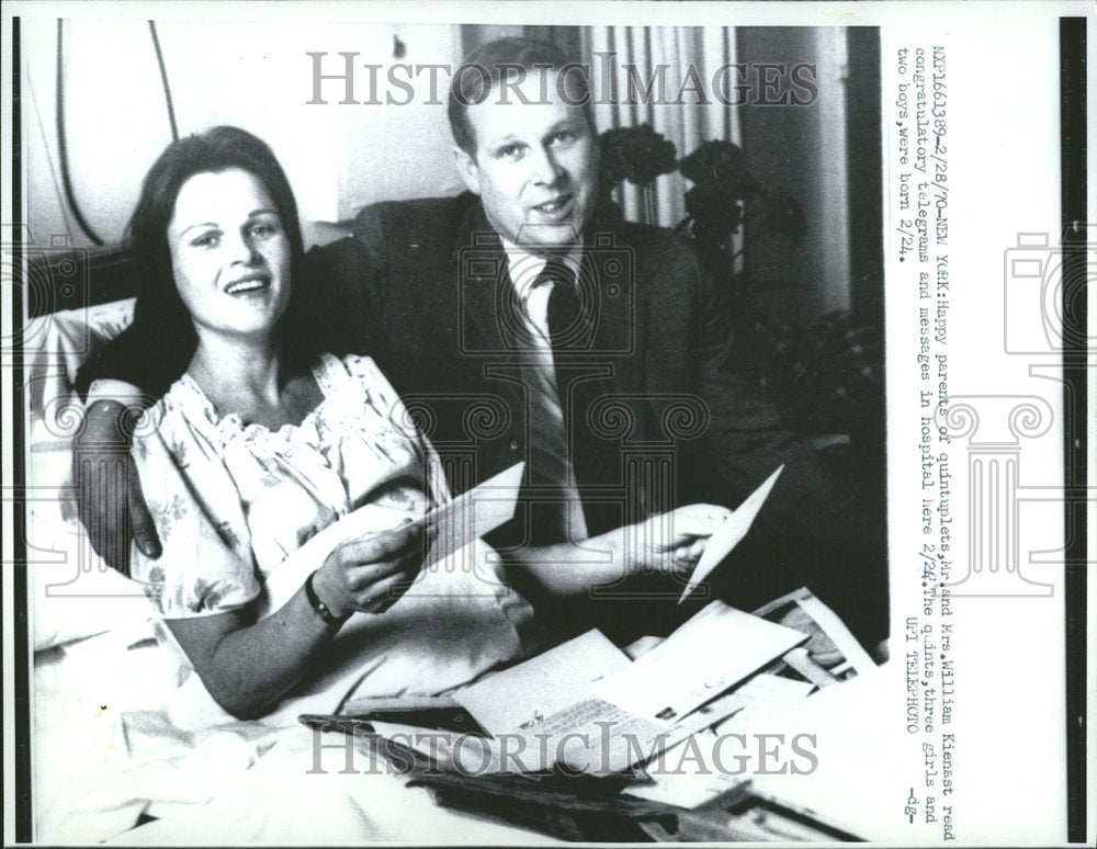 1970 Press Photo New York Mr Mrs William Kienast parent - Historic Images