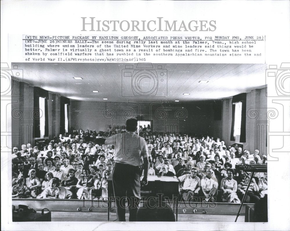 1965 Mines Rally United State Worker Palmer - Historic Images