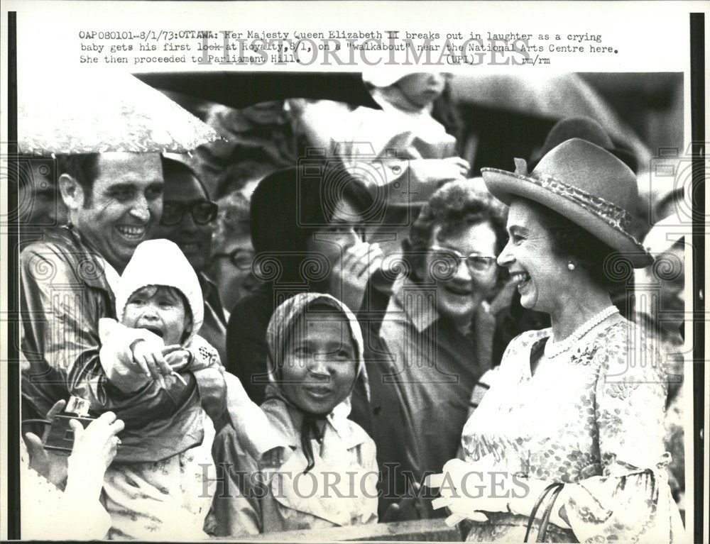 1973 Press Photo Ker Majesty Queen Elizabeth II Royalty - RRV74535 - Historic Images