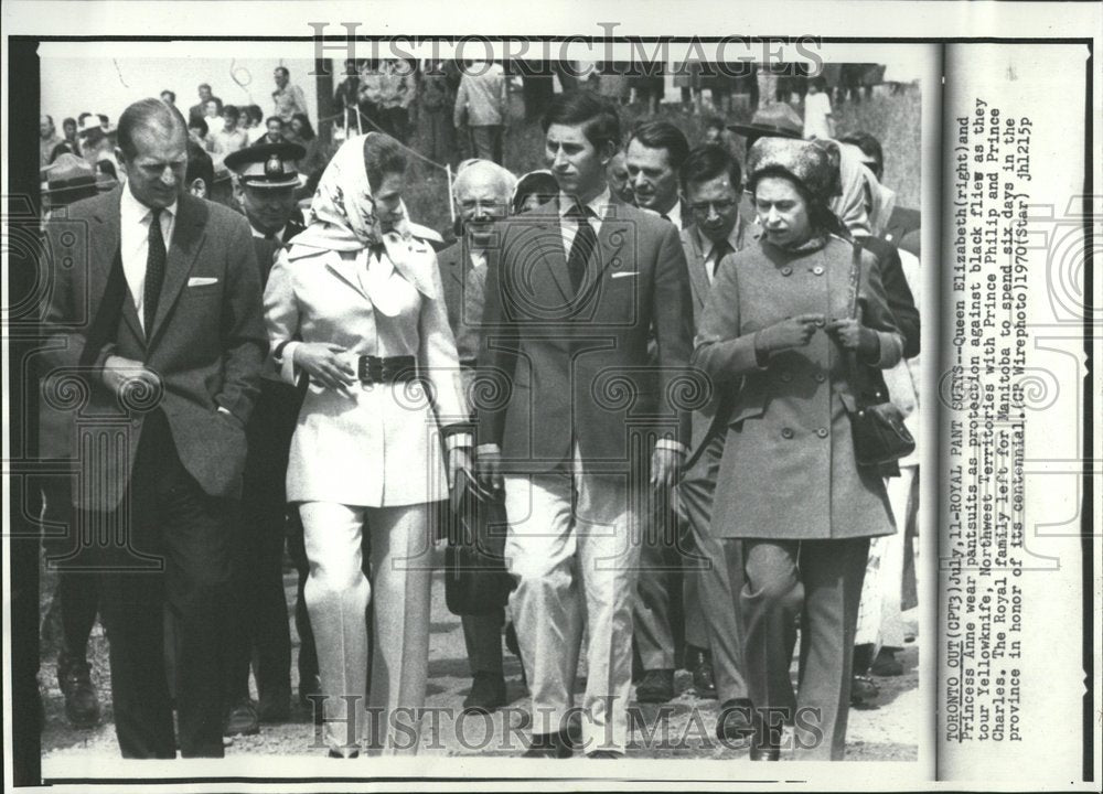 1970 Press Photo Queen Elizabeth Tups Canada - RRV74551 - Historic Images