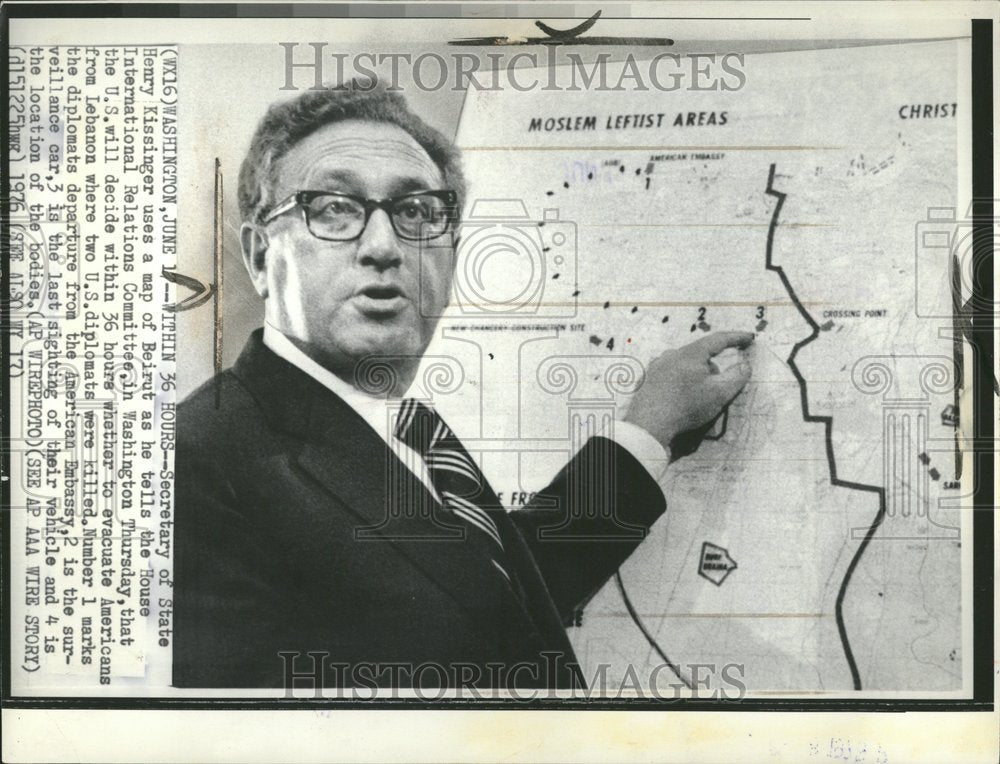 1976 Committee Relation Map State Henry - Historic Images