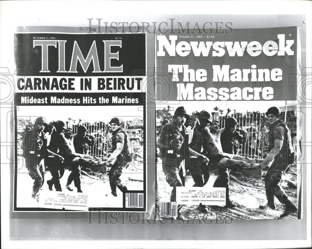 1983 Press Photo Wars Middle East Lebanon Massacre U S - Historic Images