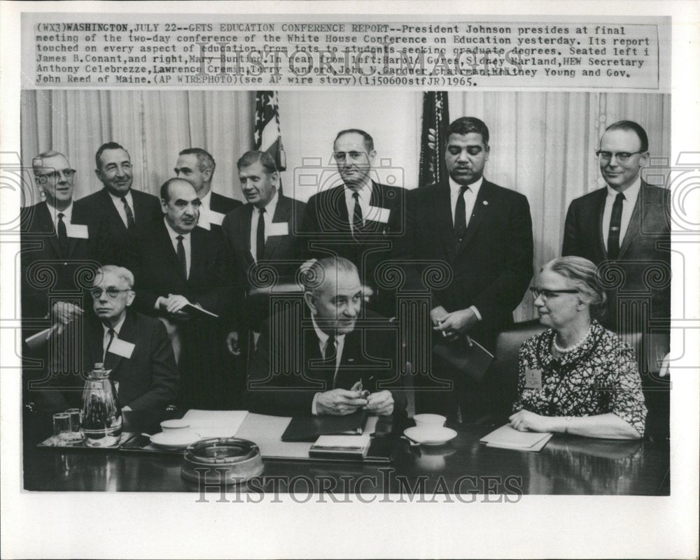 1965, President Johnson Education House Day - RRV74817 - Historic Images