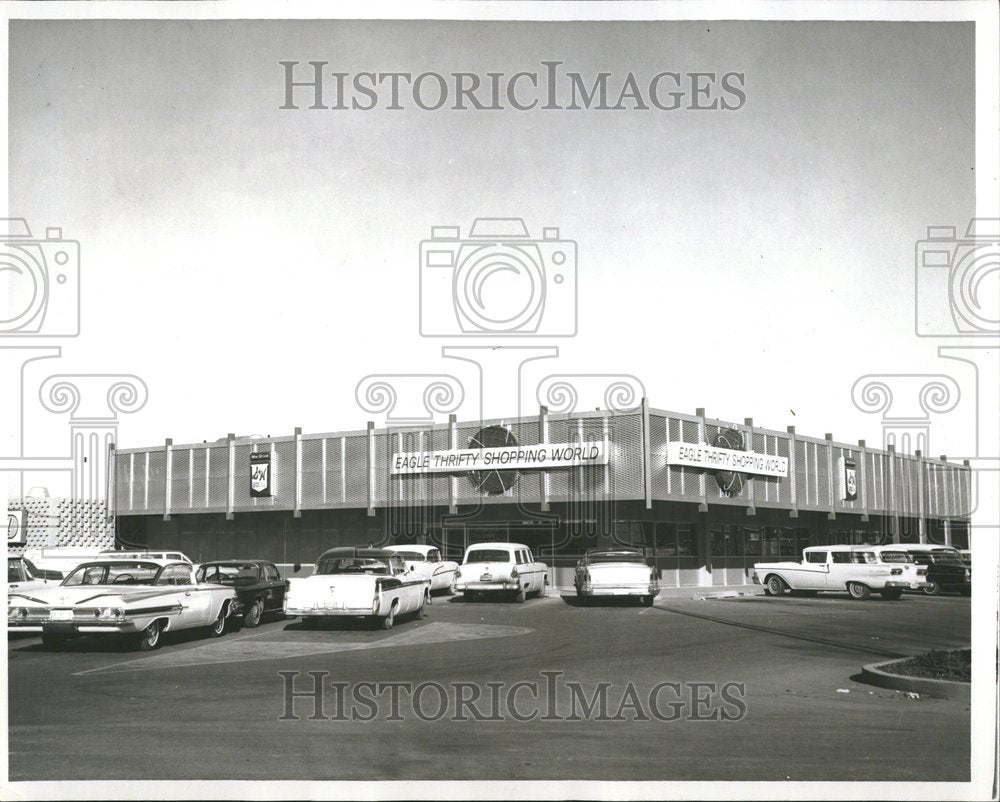 1965, Eagle Thrifty Shopping World Building - RRV74889 - Historic Images