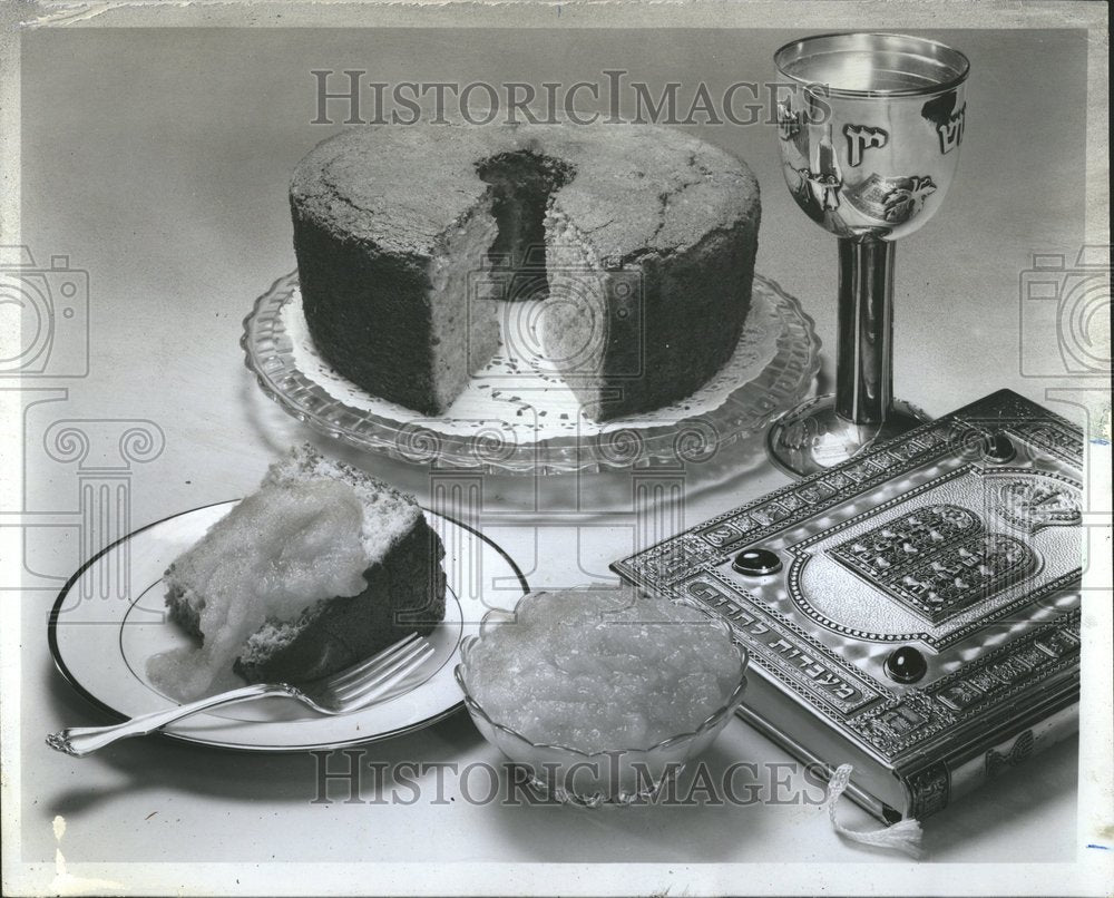 1971, Passover Ingredients flavorful cake - RRV75083 - Historic Images