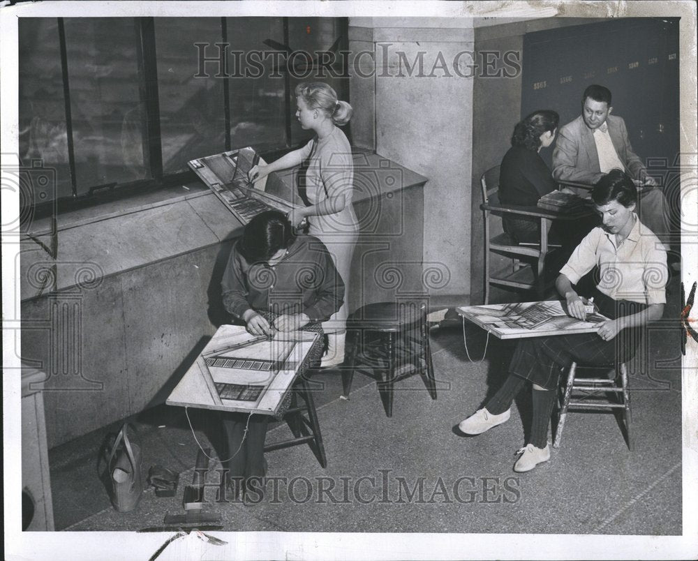 1958, Cass Techical High School Art Class - RRV75237 - Historic Images