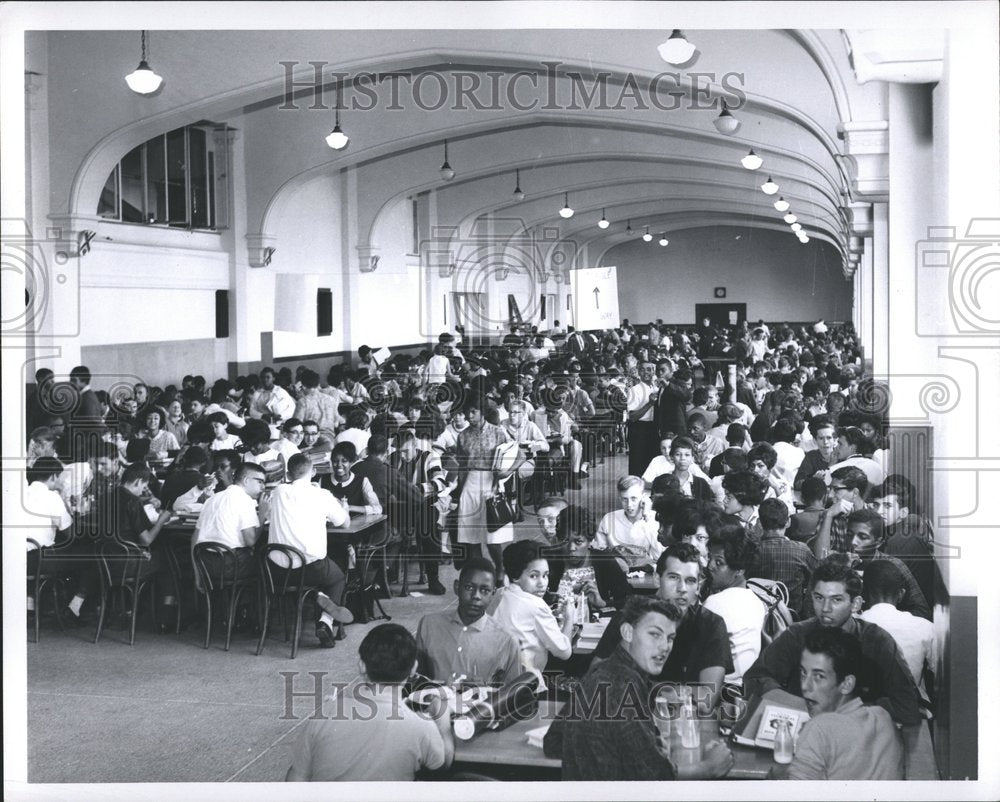 1963 Cass High School Cafeteria - Historic Images