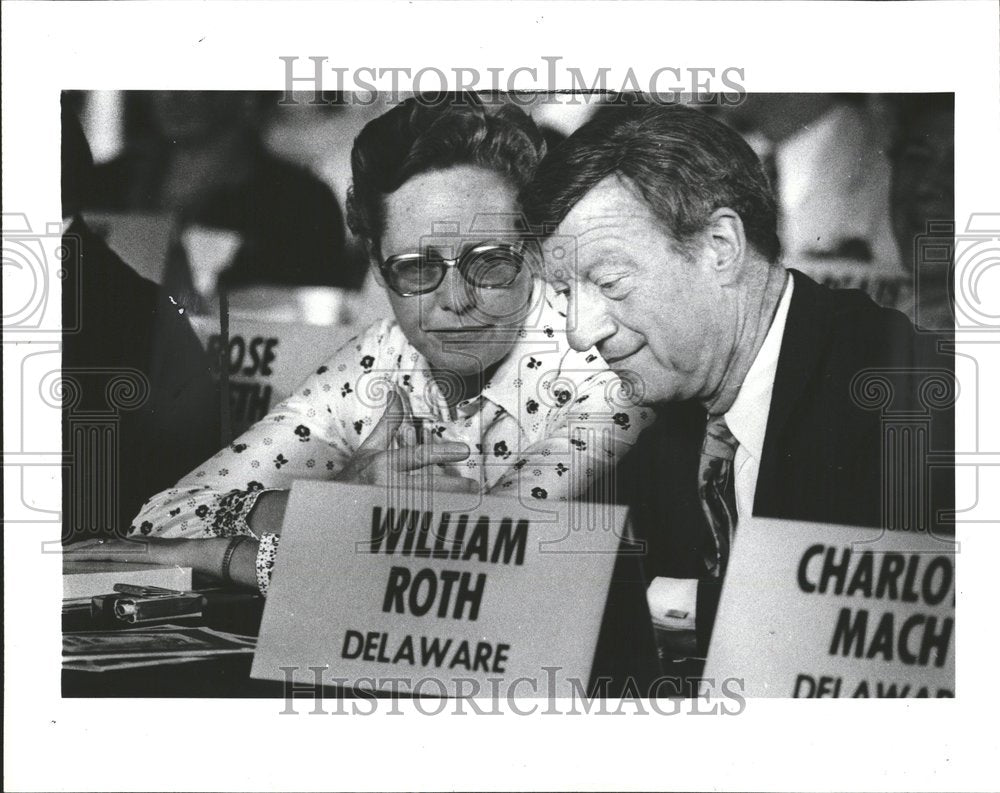 1980, William Victor Roth Delaware Politic - RRV75375 - Historic Images