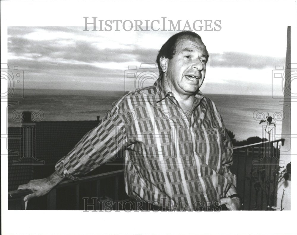 1986 Press Photo Dick Ross Curt Flood - RRV75389 - Historic Images