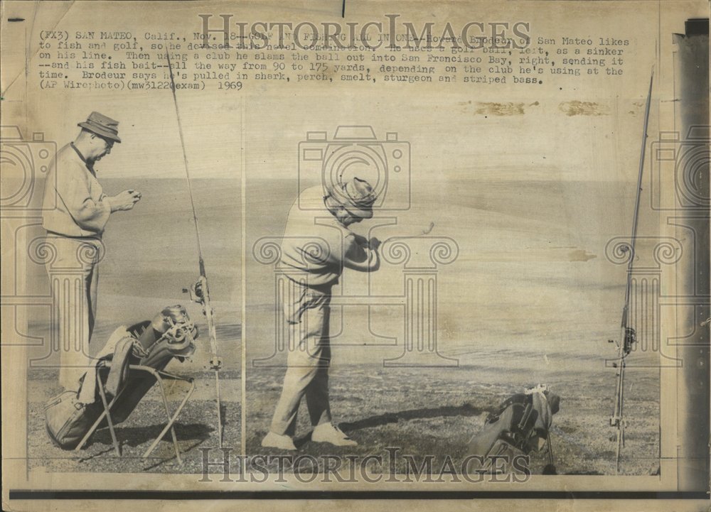 1969, Brodeucr fish golf combination novel - RRV75445 - Historic Images