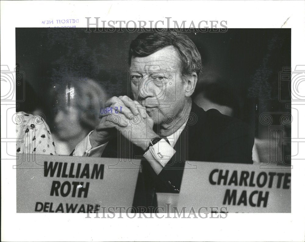 1980, William Roth Delaware politician - RRV75471 - Historic Images