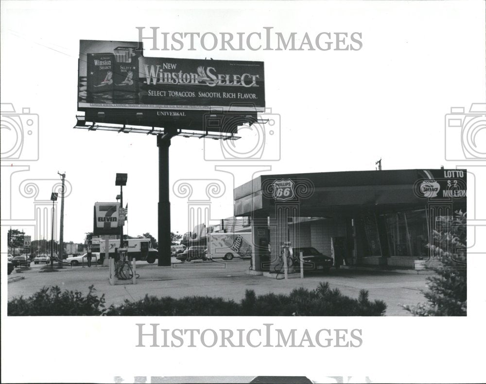 1992, Oversized Billboards suburbs Neighbors - RRV75629 - Historic Images