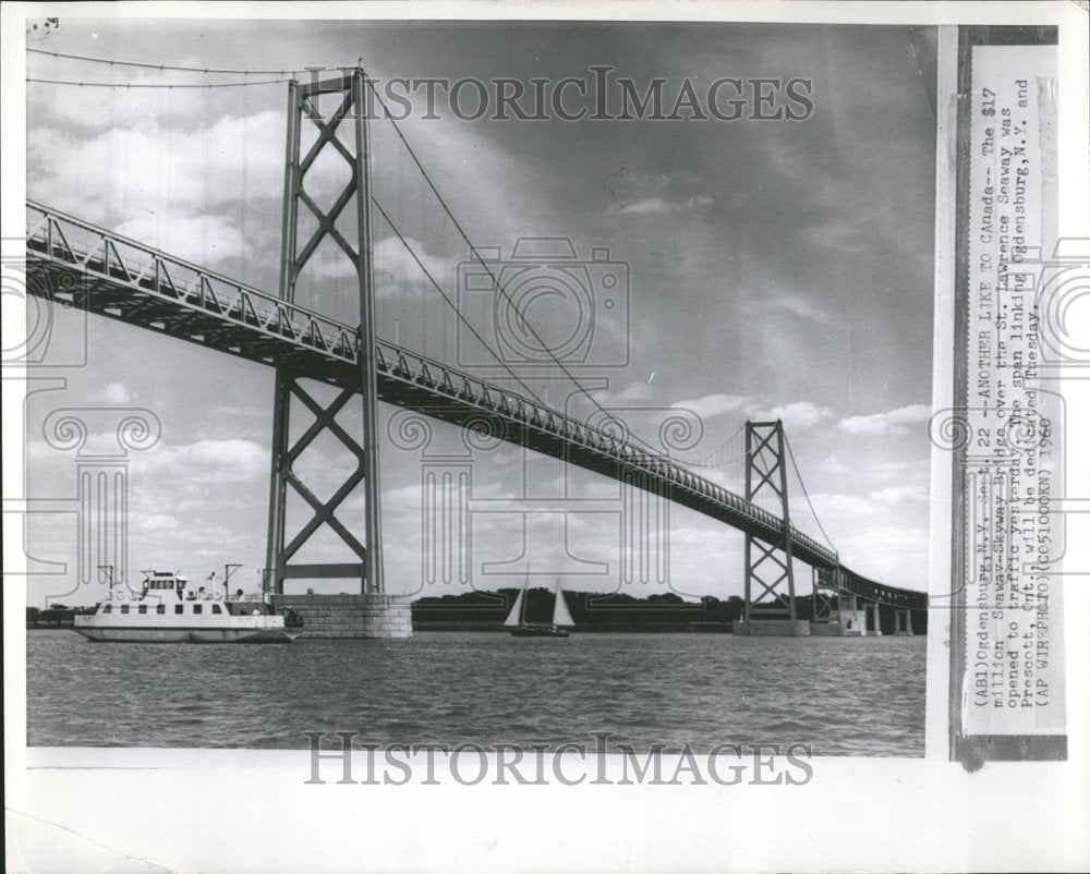 1960 Seaway-Skyway Opened to Traffic - Historic Images