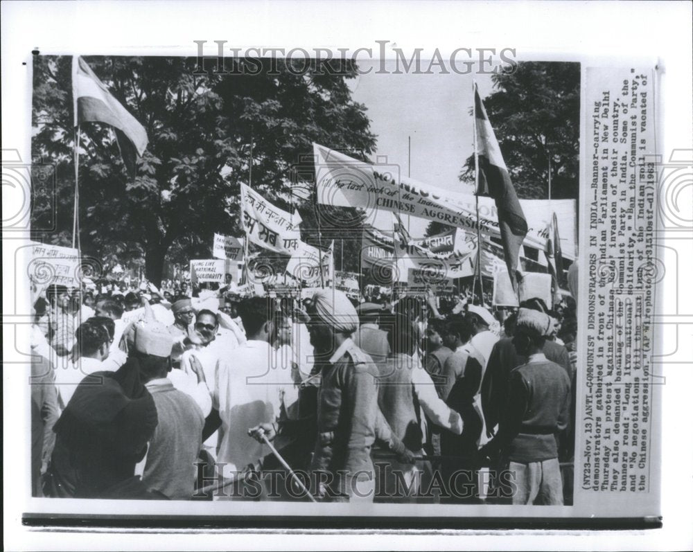 1962 Communist Protest Indian Parliament-Historic Images