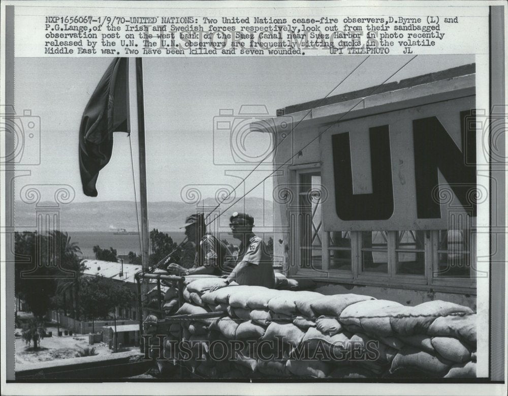 1970 U.N. cease fire Suez Canal - Historic Images