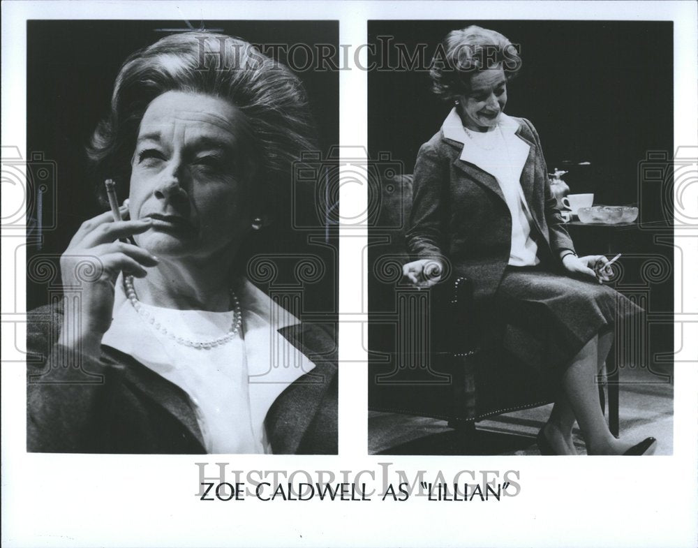 1986 Actress Zoe Caldwell As &quot;Lillian&quot; - Historic Images