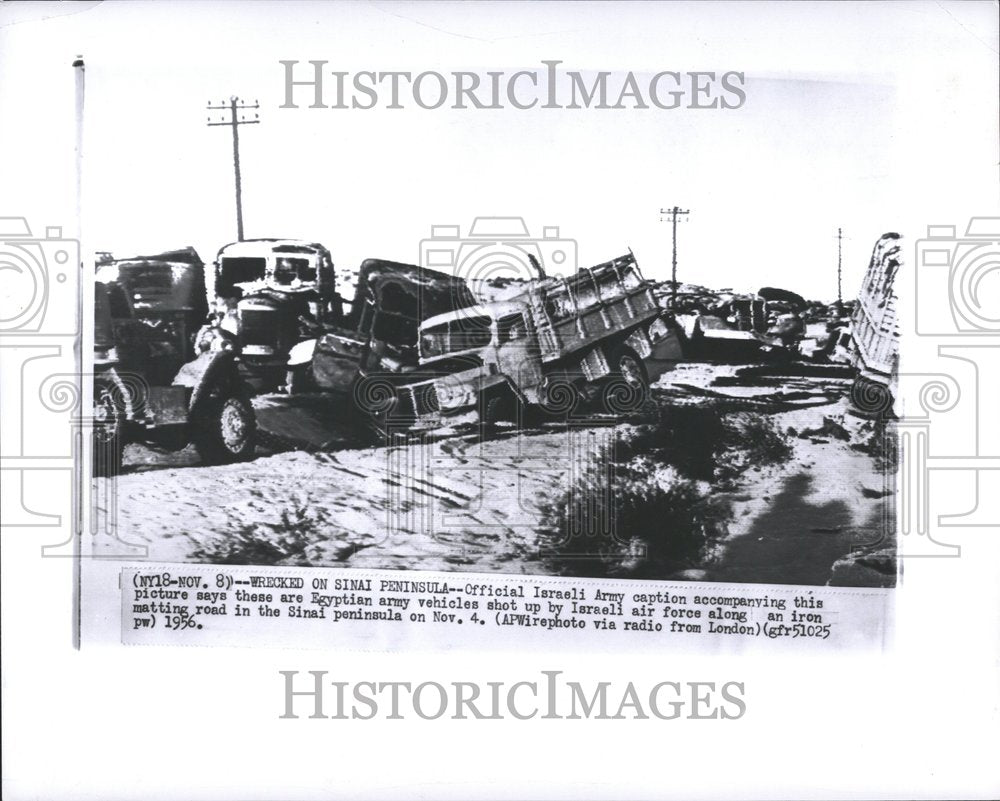 1956 Egypt Army Vehicles Israel Air Force-Historic Images