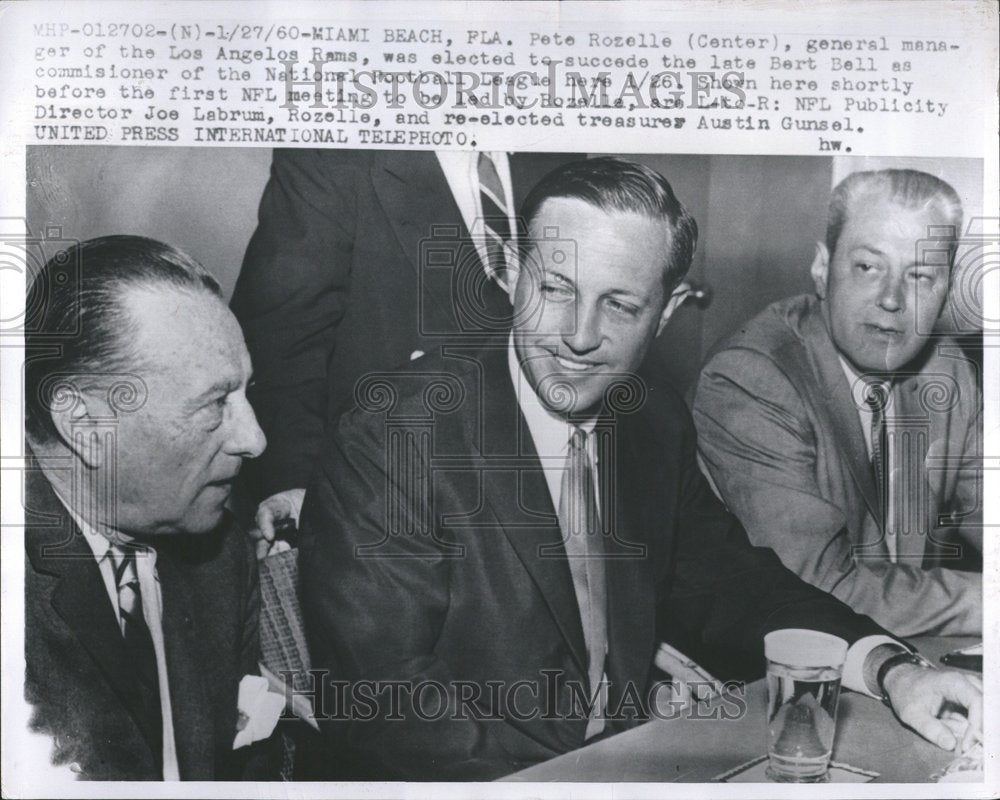 1960 New NFL Commissioner Rozelle Meeting-Historic Images