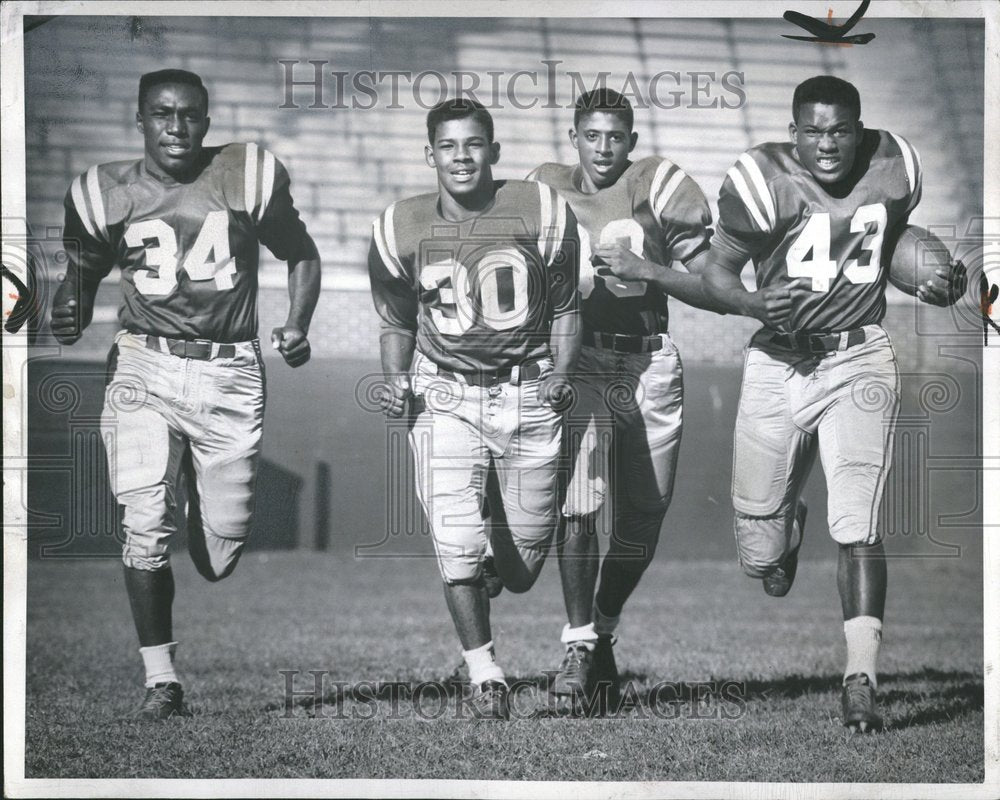 1956 Flint School Football Players  - Historic Images