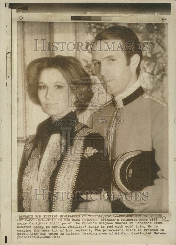 1973 Princess Anne to wed Mark Phillips-Historic Images