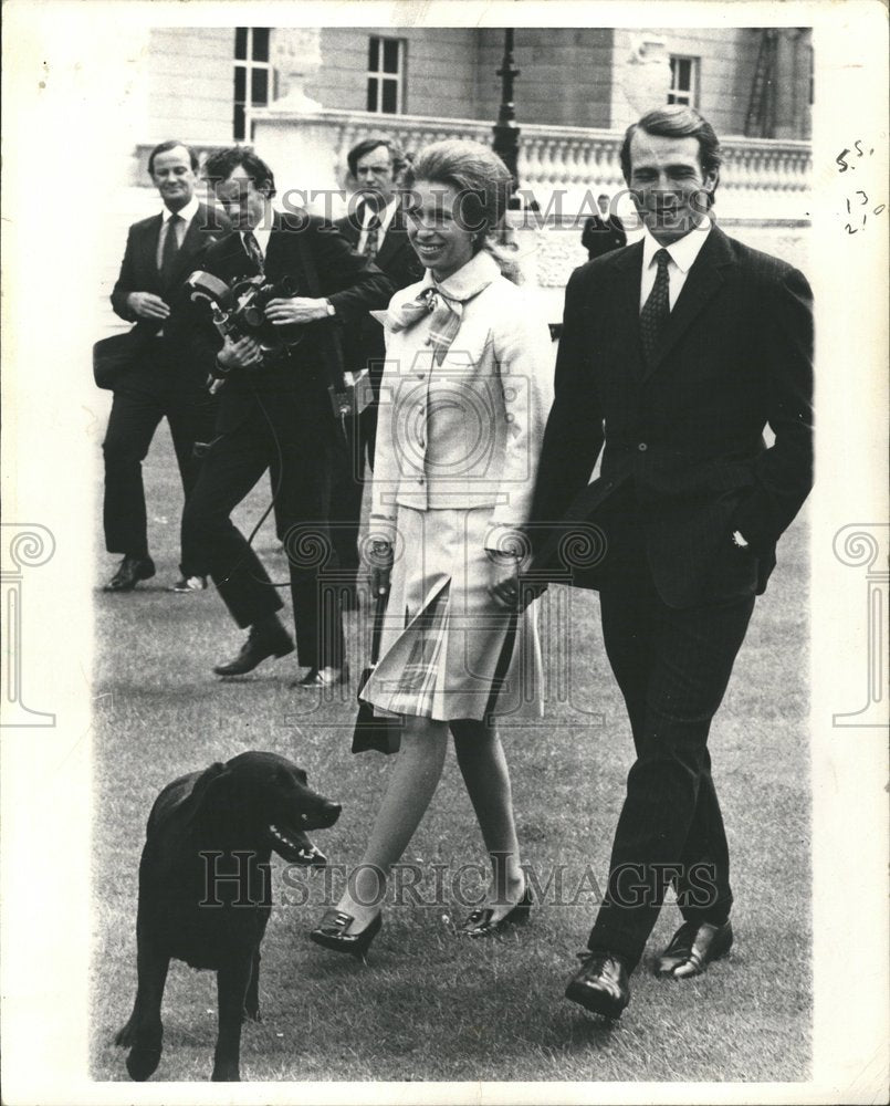 1973 Princess Anne Lt Phillips Strolling-Historic Images