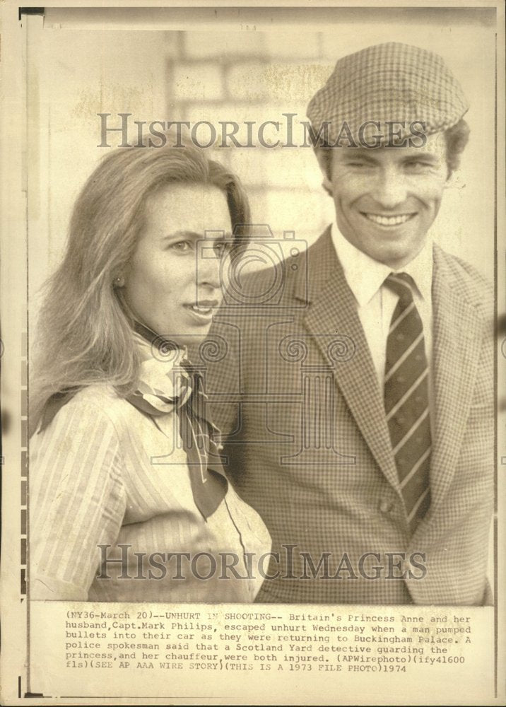 1974, Princess Anne and Husband Shot At - RRV77105 - Historic Images