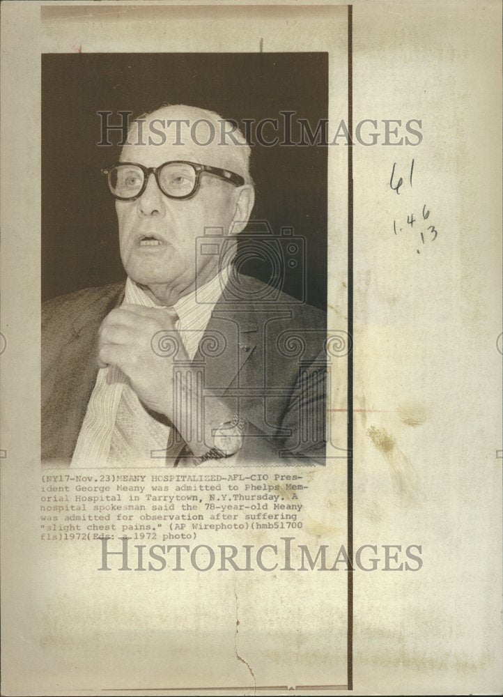 1972 AFL-CIO President George Meany-Historic Images