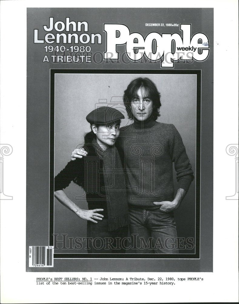 1989, John Lennon Yoko Ono People Weekly - RRV77377 - Historic Images