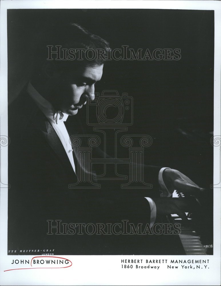 1977 Press Photo John Browning Classical Pianist - Historic Images