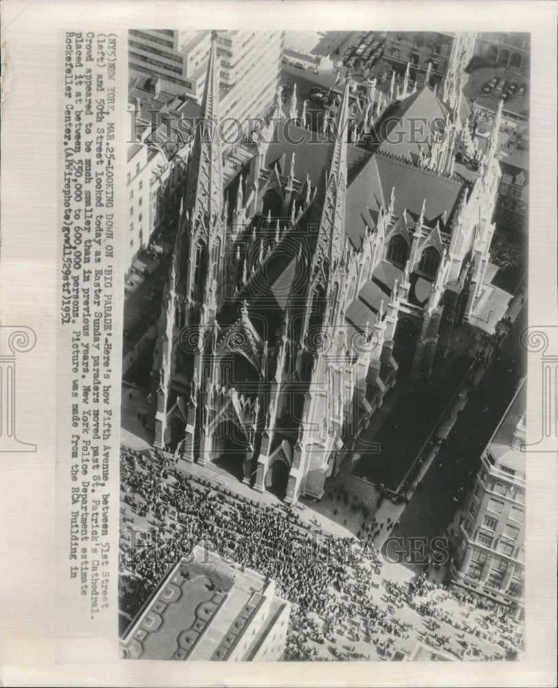 1951 Fifth Avenue Easter Parade St. Patrick-Historic Images