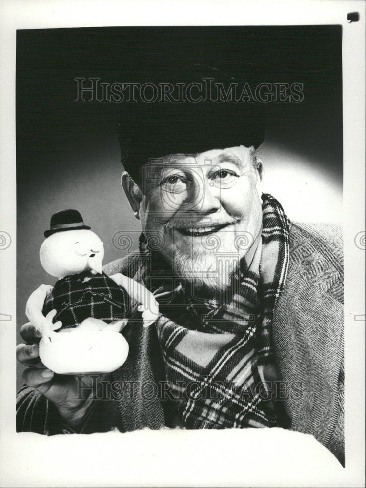 Press Photo Rudolph Red Nosed Reindeer Voice Actor - Historic Images