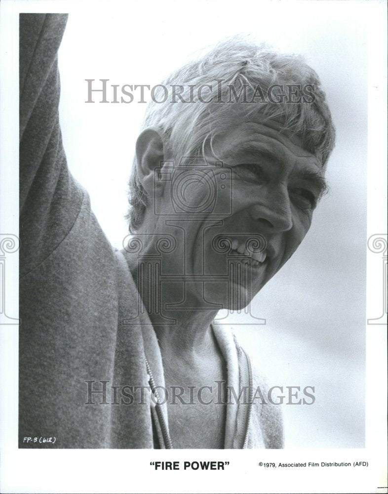 Press Photo Fire Power Actor James Coburn - RRV77793 - Historic Images