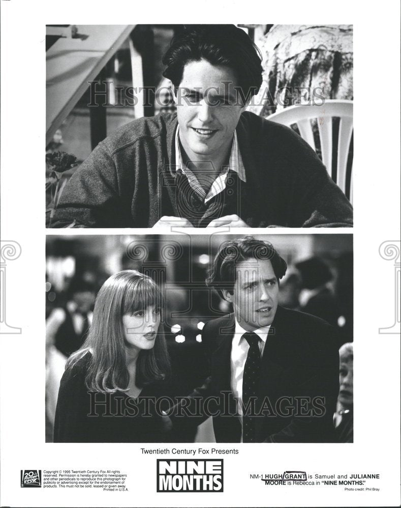 1990 Press Photo Hugh Grant Film Actor Producer Chicago - Historic Images