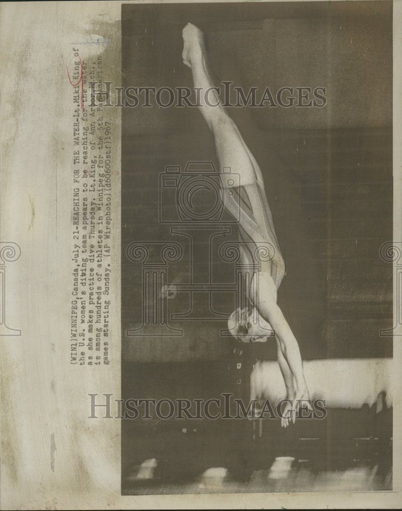 1967 Lt. Miki King US Women&#39;s Diving Team-Historic Images