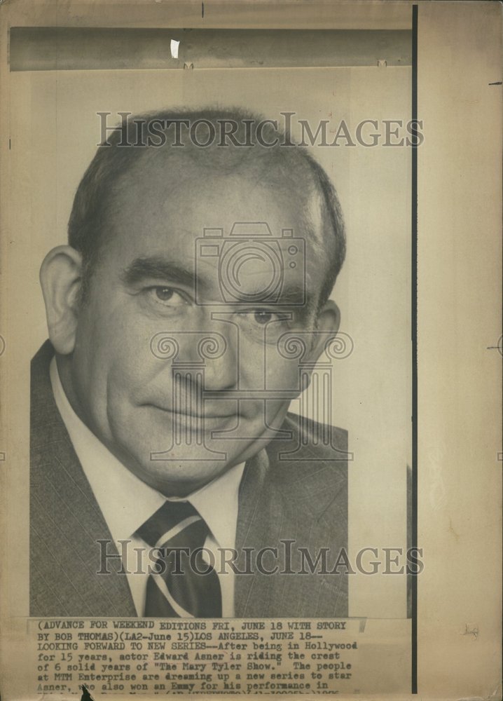 1977 Edward Asner Actor Mary Tyler Moore-Historic Images