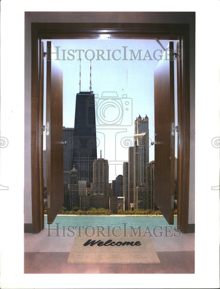 Chicago Illinois Lakefront View Buildings-Historic Images