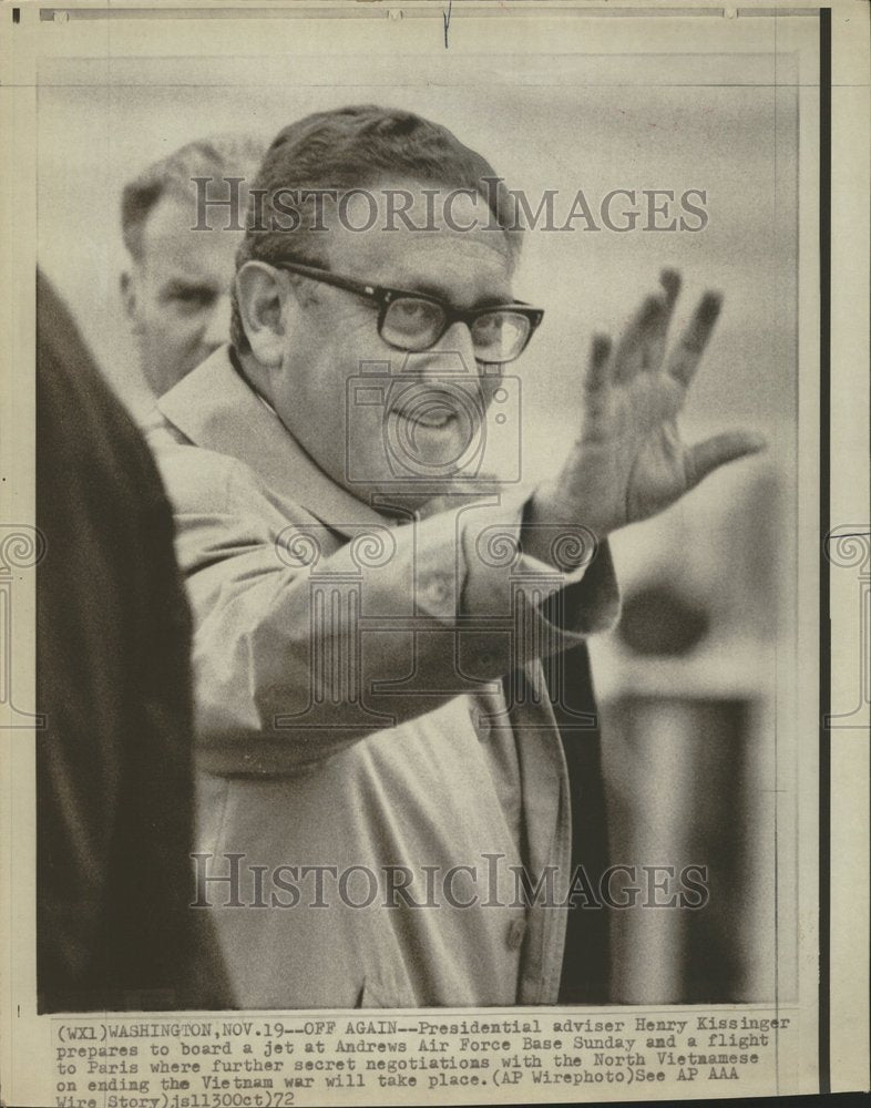 1972 Presidential Adviser Henry Kissenger - Historic Images