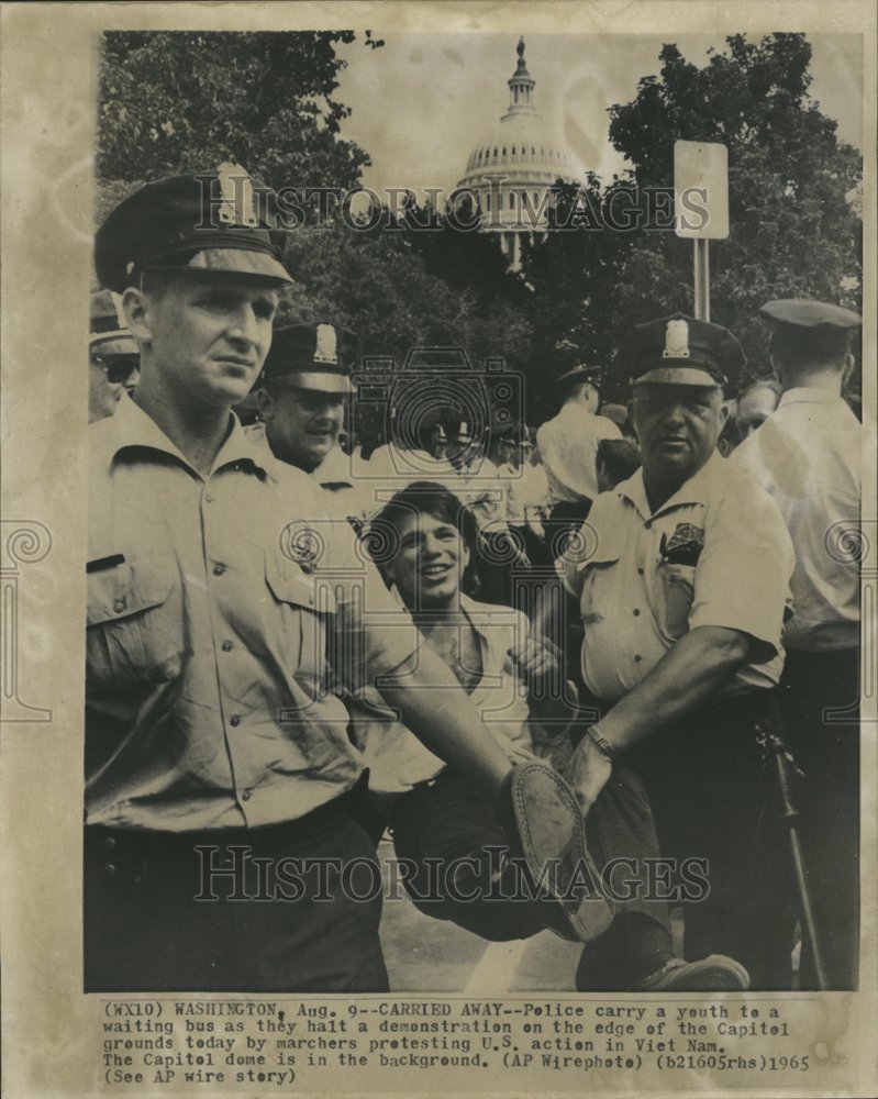 1965 Capitol Marcher Arrested Vietnam-Historic Images