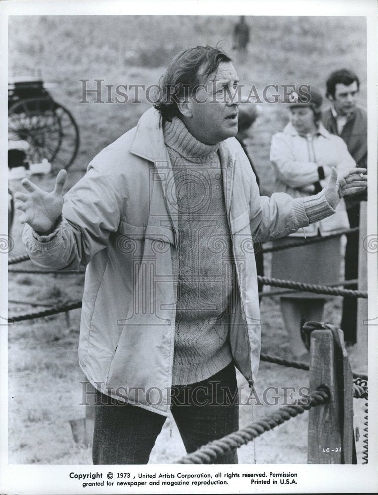 1973 Press Photo Robert Bolt Writer Director Carolina - Historic Images