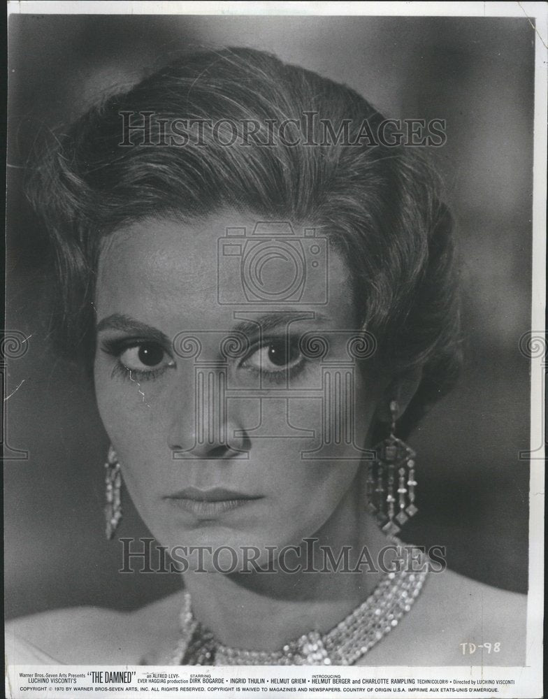 1970 Brazillian Beauty Bolkman Olga Damned-Historic Images