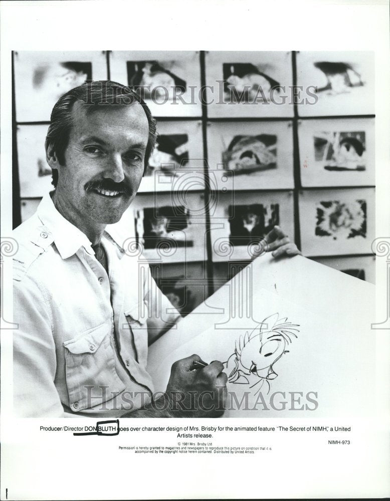 None Don Bluth Secret NIMH Character Design Bris - Historic Images